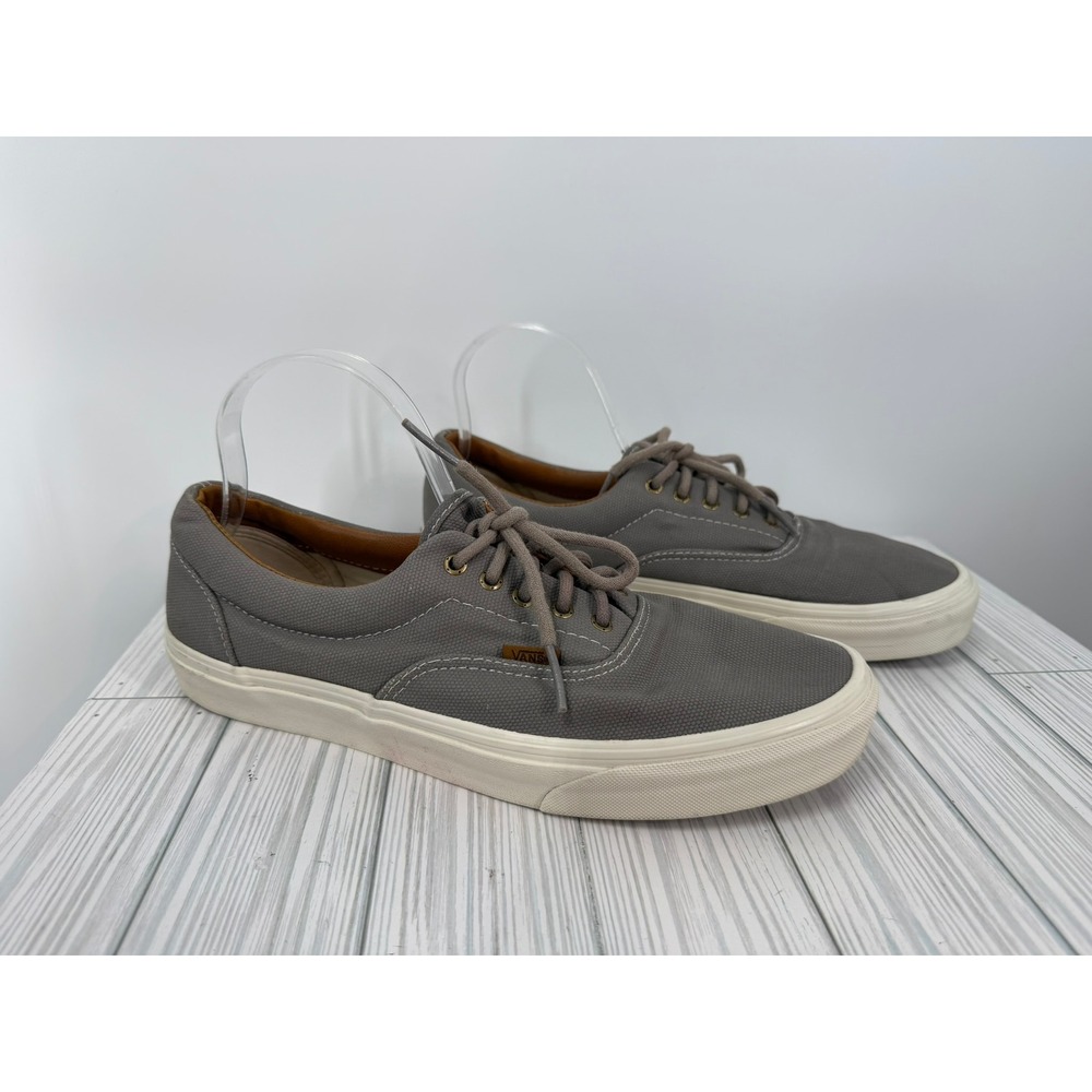 Vans Era 59 Mens 11 Frost Gray Canvas Low Top Skate Shoes TB4R Sneaker